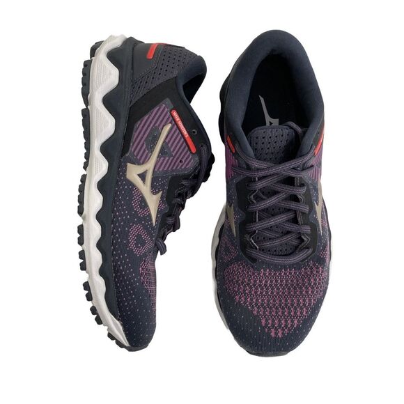 Mizuno Wave Horizion 5 Women's 7 Purple Blue Running Shoes Athletic Athleisure - Picture 1 of 9